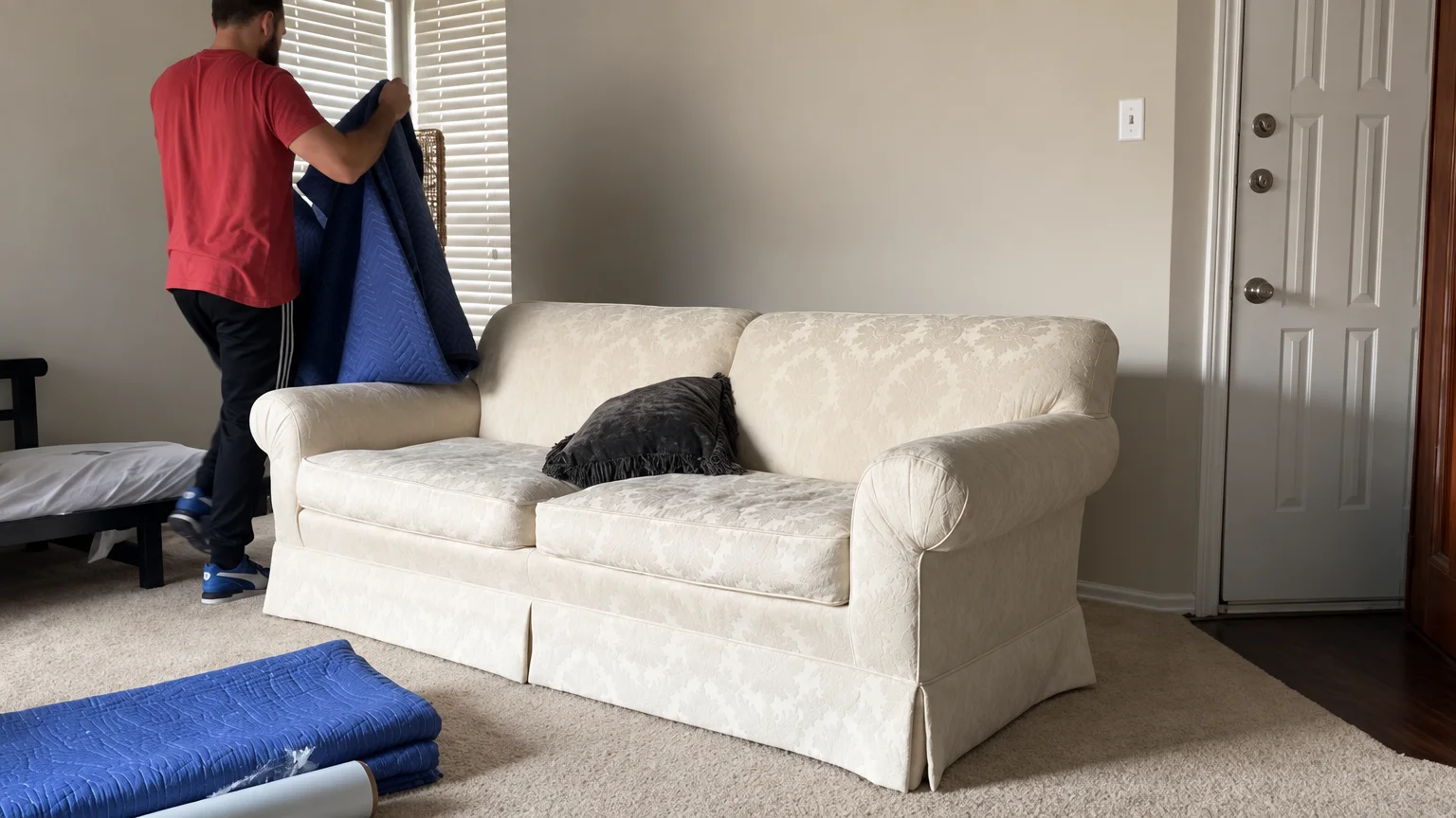 Protected items prepared for residential moving